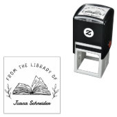 シンプル手描きのカスタム図書室 セルフインキングスタンプ (インサイチュ)