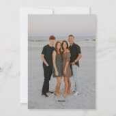 シンプル手描きボーレッド&グリーンクリスマスフォト シーズンカード (裏面)