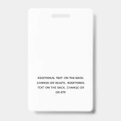 シンプル手描きリースプロファイル写真 バッジ (Back)