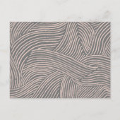 シンプル手描き緑の赤面ボタニカル結婚ズ インビテーションポストカード (裏面)