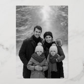 シンプル手書きの地球平和 箔シーズンカード (裏面)