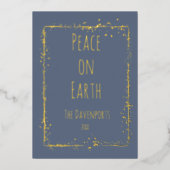 シンプル手書きの平和 箔シーズンカード (正面)