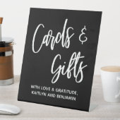 シンプル手書きカジュアルカードとギフト、メッセージ 台座サイン (インサイチュ)