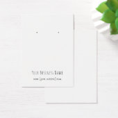 シンプル手書きカスタムイヤリングカード (デスク)