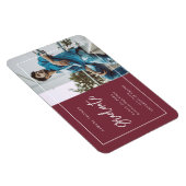 シンプル手書きスクリプトの卒業発表 マグネット (右側)