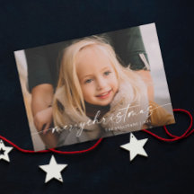 シンプル手書きスクリプト写真クリスマス