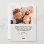 シンプル手書きスクリプト写真クリスマス シーズンカード (裏面)