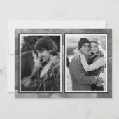 シンプル手書きスクリプト3 Photo日付を保存 招待状 (裏面)