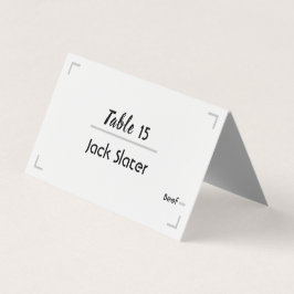 シンプル手書きスクリプ結婚トのテーブルカード