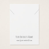 シンプル手書きネックレスペンダント表示カード (正面)