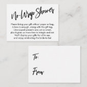 シンプル手書きノラップシャワー エンクロージャーカード (正面/裏面)