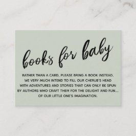 シンプル手書きモダンブックの要求 エンクロージャーカード