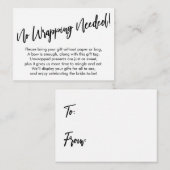 シンプル手書き入力が不要! エンクロージャーカード (正面/裏面)