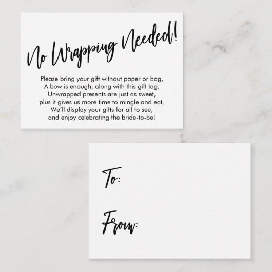 シンプル手書き入力が不要！ エンクロージャーカード (正面/裏面)