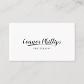 シンプル手書き台本の書道とシュウシュ 名刺 (正面)