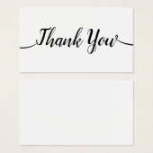 シンプル手書き台本書道有難う (正面&裏面)