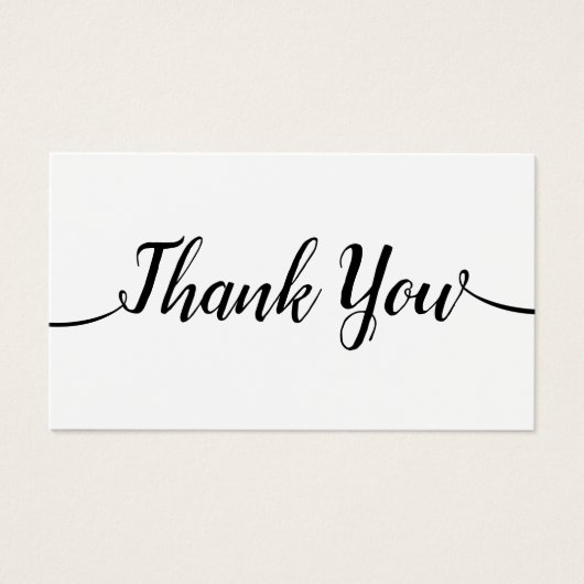 シンプル手書き台本書道有難う (正面)