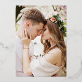 シンプル手書き書結婚道 箔招待状 (裏面)