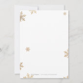 シンプル手書き書道クリスマスパーティー 招待状 (裏面)