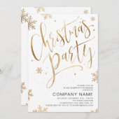 シンプル手書き書道クリスマスパーティー 招待状 (正面/裏面)