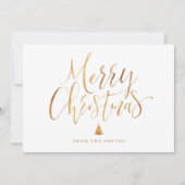 シンプル手書き書道クリスマス挨拶 シーズンカード (正面)