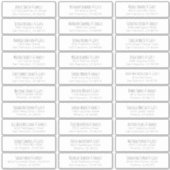 シンプル手書き結婚のゲスト名アドレス シール (正面)