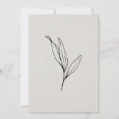 シンプル手頃結婚式招待状 招待状 (裏面)