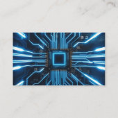 シンプル技術者エレガントQRコード 名刺 (裏面)