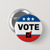 ⭐️シンプル投票非党派2026年米国の選挙年 缶バッジ (正面&裏面)