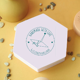 シンプル折り紙カスタムの愛で手作り ラバースタンプ