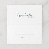 シンプル折エレガント曲座席表 プレイスカード (外部開封)