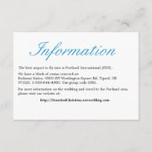 シンプル披露宴エレガントカード エンクロージャーカード (裏面)