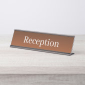 シンプル披露宴デスク名プレート デスクネームプレート (正面)