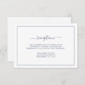 シンプル披露宴結婚ズ エンクロージャーカード (正面/裏面)