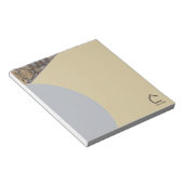 シンプル抽象芸術アクセントモダンロゴまたはQR Cod2 ノートパッド (アングル)