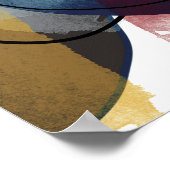 シンプル抽象芸術アモダンートプリント ポスター (角)