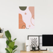 シンプル抽象芸術ウォールアート ポスター (ホームオフィス)