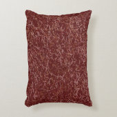 シンプル抽象芸術スレッドアートレッドパターン アクセントクッション (正面(垂直))