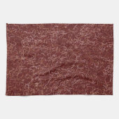 シンプル抽象芸術スレッドアートレッドパターン キッチンタオル (横)