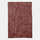 シンプル抽象芸術スレッドアートレッドパターン キッチンタオル (縦)