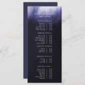 シンプル抽象芸術ブルーパープル価格表 メニュー (正面/裏面)