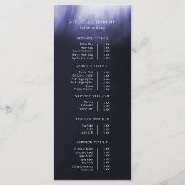 シンプル抽象芸術ブルーパープル価格表 メニュー