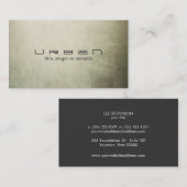 シンプル抽象芸術モダンアーティスト名刺 名刺 (正面/裏面)