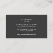 シンプル抽象芸術モダンアーティスト名刺 名刺 (裏面)