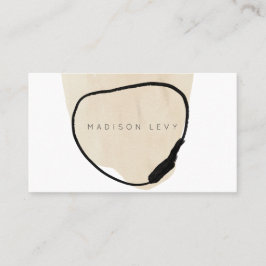 シンプル抽象芸術モダン職人ビジネス 予約カード