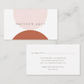 シンプル抽象芸術モダン職人ビジネス 予約カード (正面/裏面)