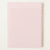 シンプル抽象芸術ラインアートウーマンイラストレーション プランナー手帳 (裏面)