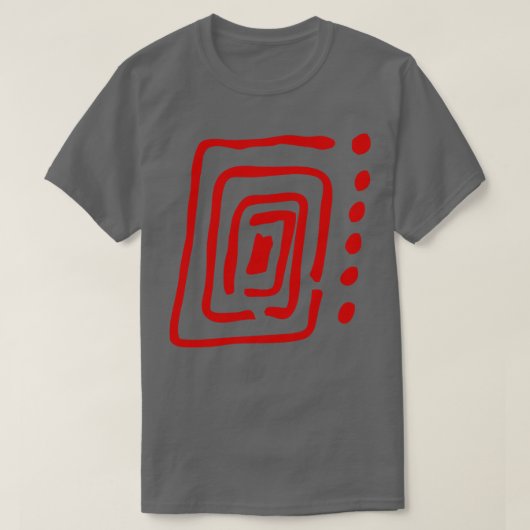 シンプル抽象芸術円抽象芸術 Tシャツ (デザイン正面)
