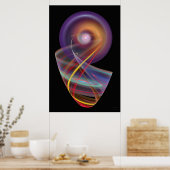 'シンプル抽象芸術012' ポスター (キッチン)