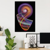 'シンプル抽象芸術012' ポスター (ホームオフィス)